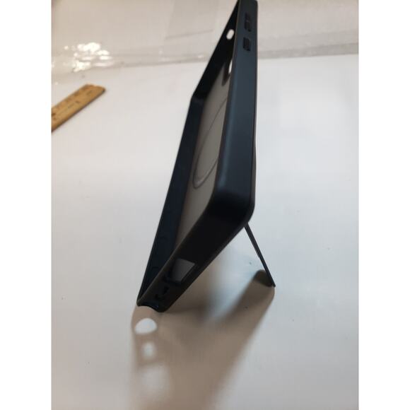 Torras Stand Case For Samsung Galaxy S25 Ultra w kickstand Matte Frost Black - Picture 8 of 11